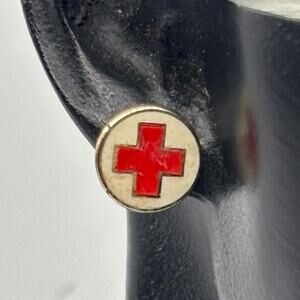 Red Cross Earrings
